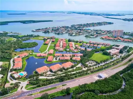 Marina Bay aerial photo of the ~60 acre development on Boca Ceiga Bay.