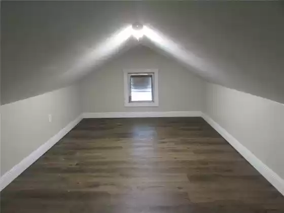 Partially finished attic
