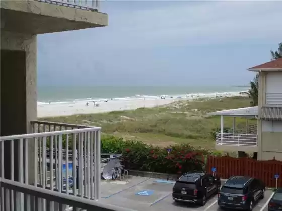Partial view of the Gulf of Mexico from unit balcony. If you choose the Stairs to the beach are conveniently located outside the unit. Also, the complex has two elevators.