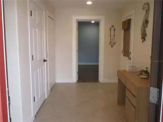 Foyer into first floor, stairs to immediate left