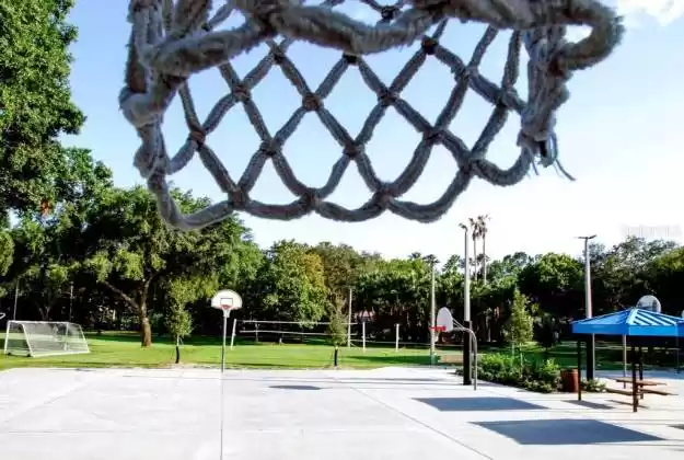 Shoot some hoops at the community basketball courts.