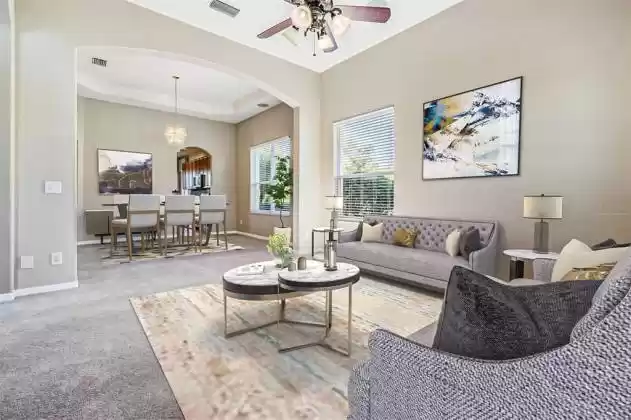 *Virtually Staged* Living Room & Dining Room offer plenty of space for family gatherings