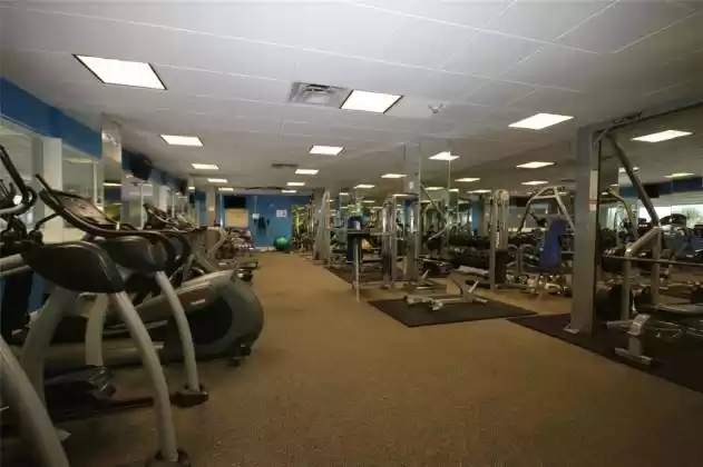 Community fitness center at the building