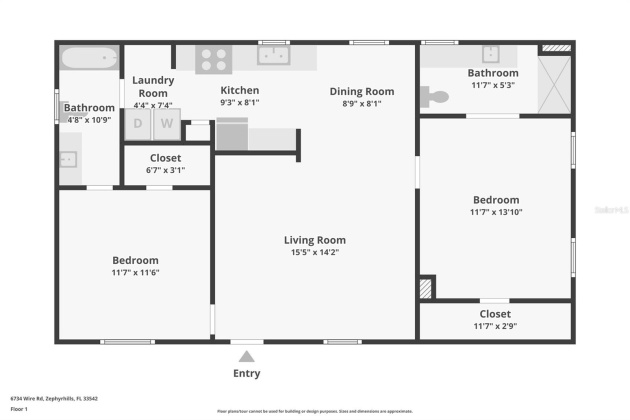 6734 WIRE ROAD, ZEPHYRHILLS, Florida 33542, 2 Bedrooms Bedrooms, ,2 BathroomsBathrooms,Residential,For Sale,WIRE,MFRT3476270