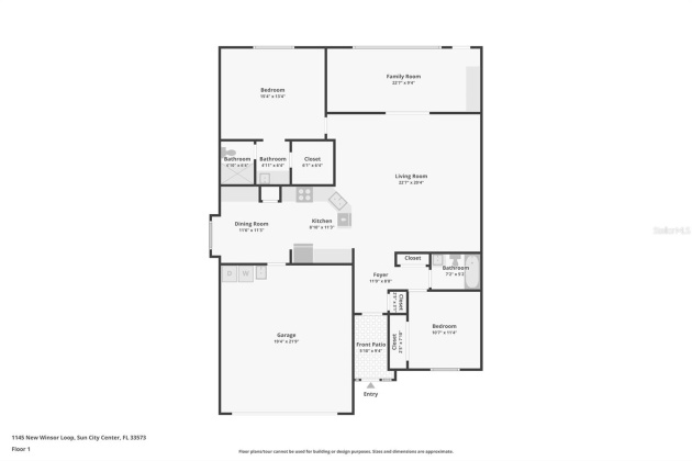 1145 NEW WINSOR LOOP, SUN CITY CENTER, Florida 33573, 2 Bedrooms Bedrooms, ,2 BathroomsBathrooms,Residential,For Sale,NEW WINSOR,MFRT3512892